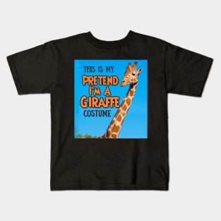 Pretend I'm a giraffe Kids T-Shirt